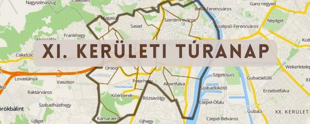 11. kerületi túranap - 11 km / 16 km / 33 km XI. kerület kerülete