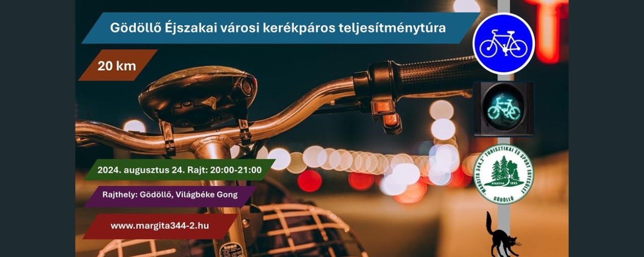 Gödöllő éjszakai városi kerékpáros teljesítménytúra, 20 km