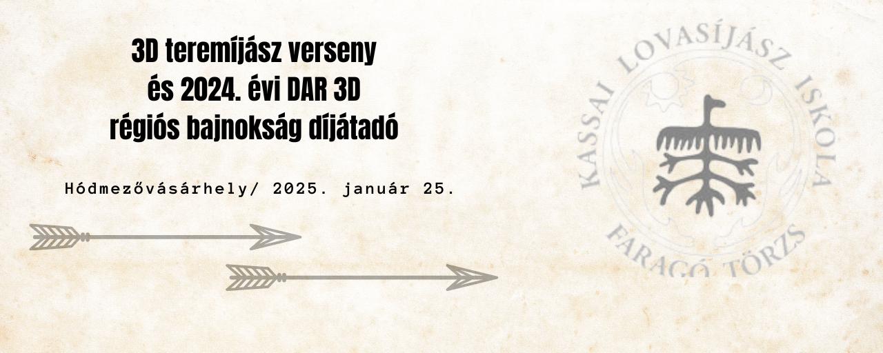 3D teremíjász verseny és 2024. évi DAR 3D régiós bajnokság díjátadó