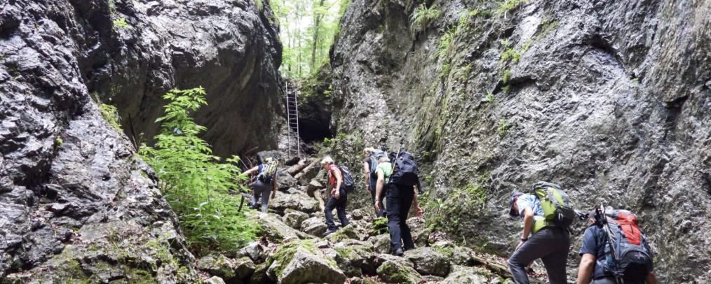 Kőről kőre a Keleti-Alpokban  - Weichtalklamm 10 / Klosterwappen 20 / Schneeberg - Rax 40 / Preinerwand 20 / Rax 40 / Schneeberg 40