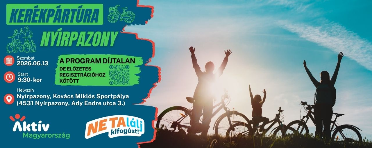 Kerékpártúra Nyírpazony
